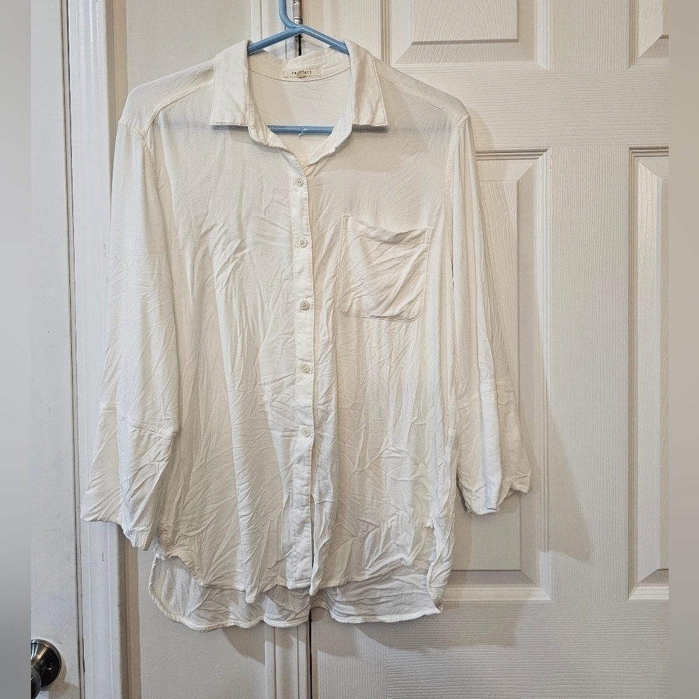 Felicite white blouse top size 4